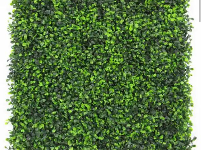 Lot 96-211193 - 20 in. H x 20 in. W GorgeousHome Artificial Boxwood Hedge Greenery Panels, Milan (48-pc) MSRP $299