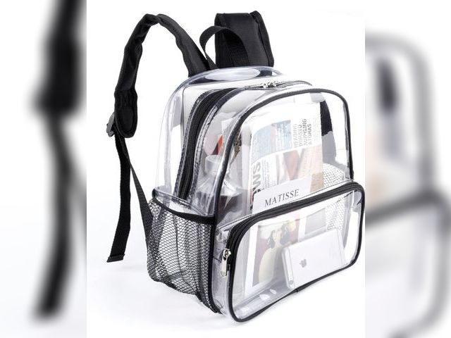 Lot 96-232659 - Clear Backpack for Stadium Events 12x6x12, Stadium Approved Transparent Bag with Reinforced Straps f...