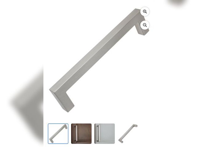 Lot 96-165642 - GlideRite 5 in. Center Solid Square Bar Cabinet Pulls, Satin Nickel, Pack of 10 New