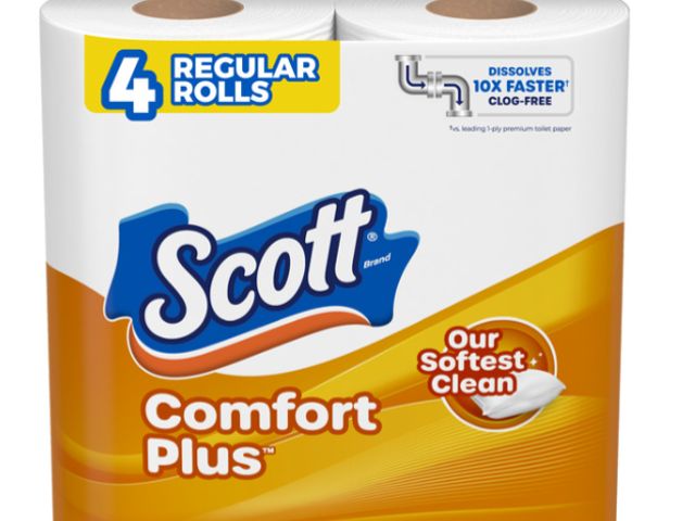Lot 96-179162 - 6 4-Packs (24 Rolls total) Scott ComfortPlus Toilet Paper New