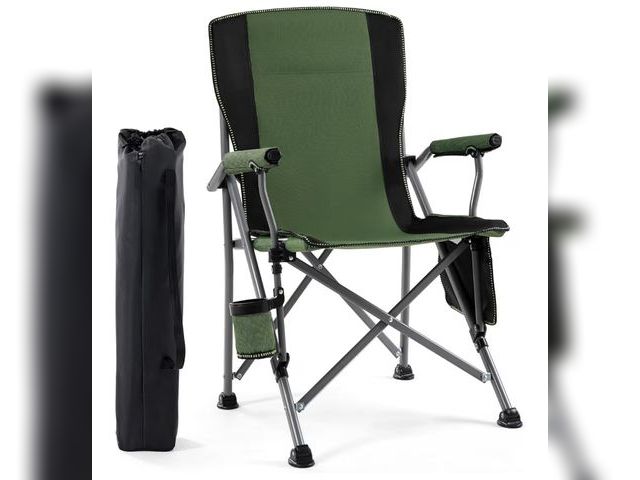Lot 96-175093 - Camping Chair for Adults,Portable Folding Lawn Chair for Outside,Heavy Duty Camping Chair Support up...