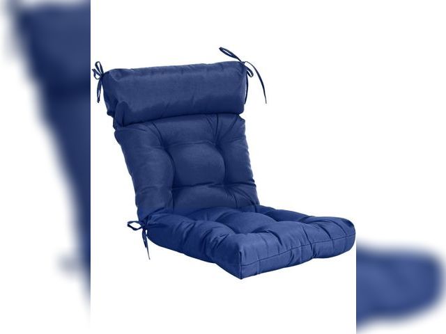 Lot 96-174113 - QILLOWAY Indoor/Outdoor High Back Chair Cushion,Tufted, Replacement Cushions - Set of 4（Navy Blue）
N...
