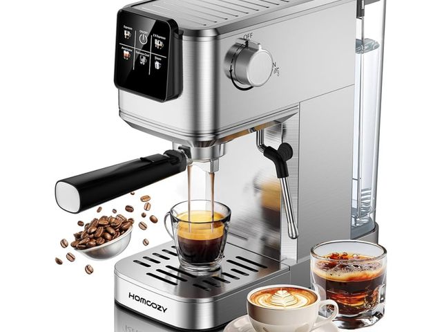Lot 96-169248 - 20 Bar Espresso Coffee Machine with Rapid Cold Brew Technology, Milk Frother, Touch Screen Control, ...