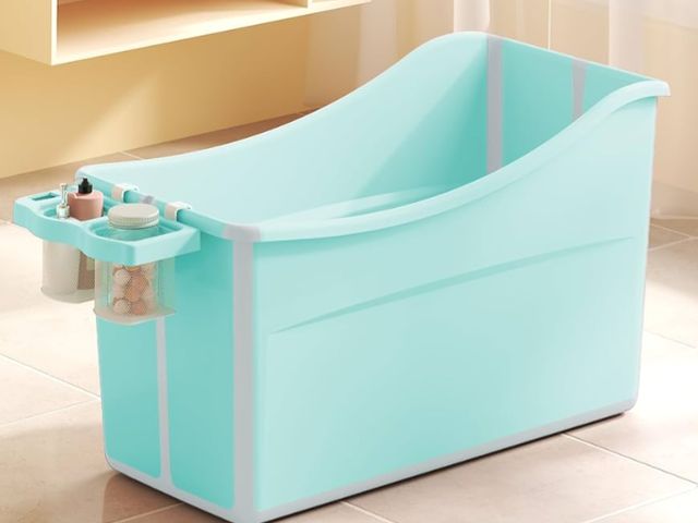 Lot 96-170156 - Collapsible Baby Bathtub Foldable Bathtub for Toddler Portable Large Foldable Bath Tub Bathtub for K...
