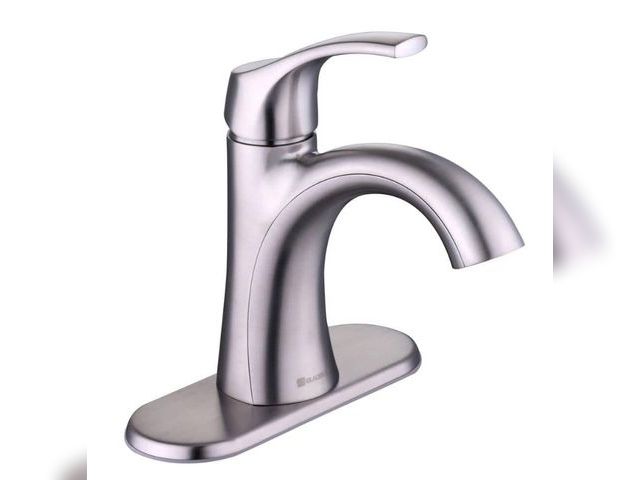 Lot 96-170774 - Glacier Bay Arnette Single Handle Single Hole Bathroom Faucet in Brushed Nickel

New