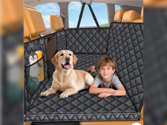 Lot 96-195265 - Dog Car Seat Cover for Back Seat Anti Scratch Waterproof, Back Seat Extender for Dogs with Door Prot...