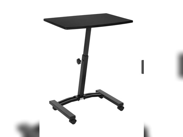 Lot 96-166042 - Black Laptop Table with Wheels Used untested