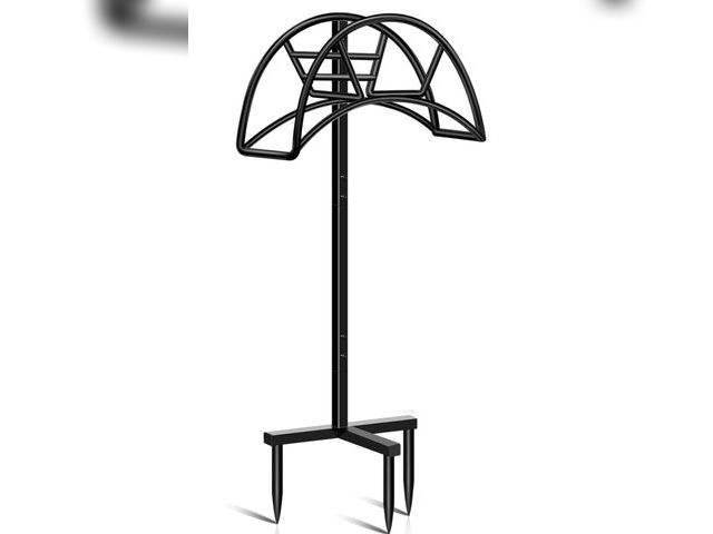 Lot 96-181721 - TomCare Garden Hose Holder Detachable Metal Water Hose Holder Holds 150 FT Hoses Free Standing Hose ...