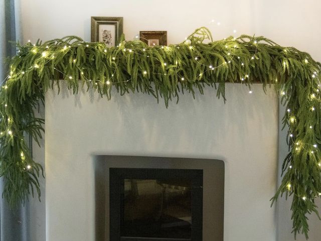 Lot 96-198828 - Box of 16 MISSPIN Christmas Garland with Lights, Real Touch Winter Pine Garland, Green Artificial Gr...