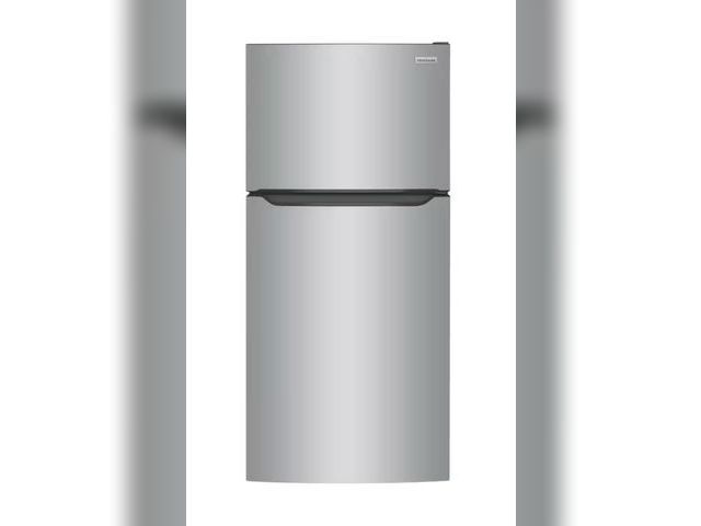 Lot 96-181732 - Frigidaire 32 in. 20 cu. ft. Garage Ready Top Freezer Refrigerator in Stainless Steel MSRP $899 Appe...