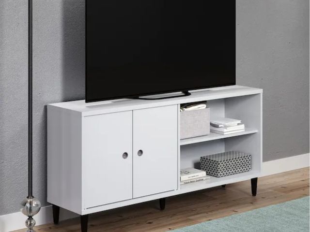 Lot 96-165952 - trendfurn by design
Evolution Tool-Less Clik White and Wenge Large TV Cabinet with Storage
Open Box ...
