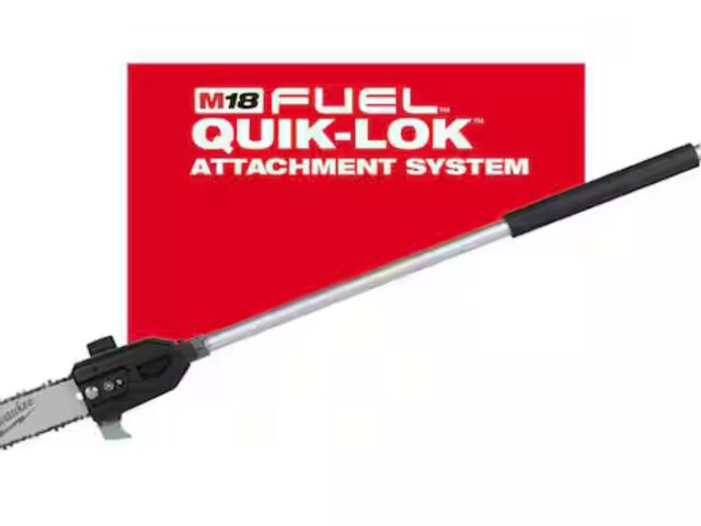 Lot 96-166449 - Milwaukee
M18 FUEL QUIK-LOK 10 in. Pole Saw Attachment (attachment only ) 

MSRP $180

New