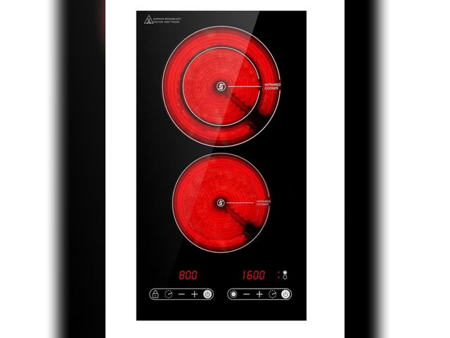 Lot 96-177500 - Cooktao
3.8
3.8 out of 5 stars
(5)
Dual Coil Design of Infrared Double Burner, 1800W Electric Cerami...