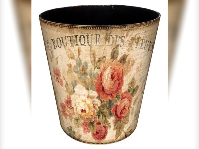 Lot 96-177585 - 10L/2.64 Gallon PU Leather Trash Can, Decorative Waterproof Wastebasket Dustbin Garbage Bin for Home...
