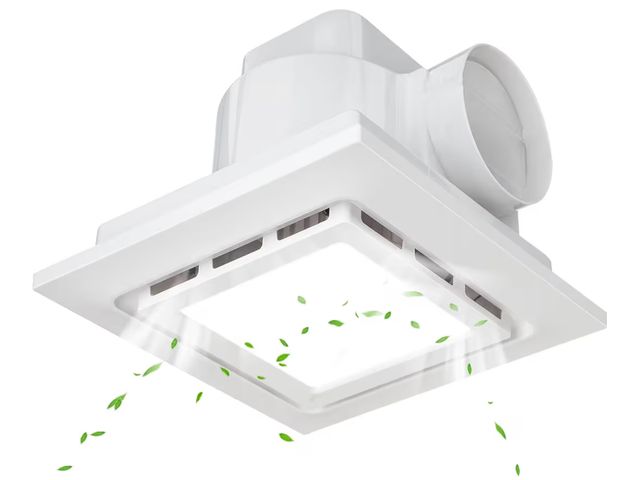 Lot 96-187445 - 13.5" Bathroom Exhaust Fan with Light Ultra Quiet Ventilation Fan Combo 1.0 Sone 145CFM 12x12 Mount
...