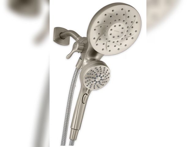 Lot 96-176335 - Moen 26009SRN Engage Magnetix 2-in-1 Combo Rain Showerhead with Detachable Handheld Shower Spray, Fe...