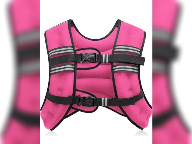 Lot 96-163959 - ZELUS Weighted Vest, 20lb Weight Vest with Reflective Stripe for Workout, Strength Training, Running...