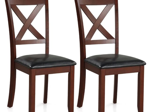 Lot 96-192490 - Costway Set of 2 Wooden Kitchen Dining Chair with Padded Seat and Rubber Wood Legs
unused open box 
...
