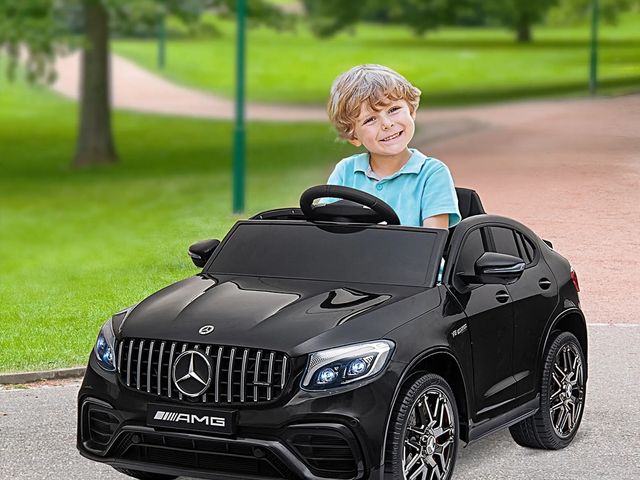 Lot 96-160367 - Aosom 12V Toddler Ride On Car with Remote Control, Mercedes Benz AMG GLC63S Coupe, Electric Car with...
