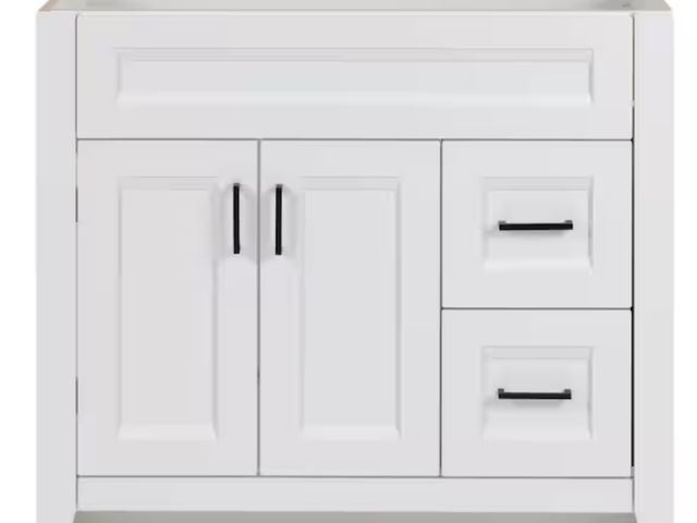 Lot 96-170676 - Home Decorators Collection
Ridge 36 in. W x 22 in. D x 34 in. H Bath Vanity Cabinet without Top in W...