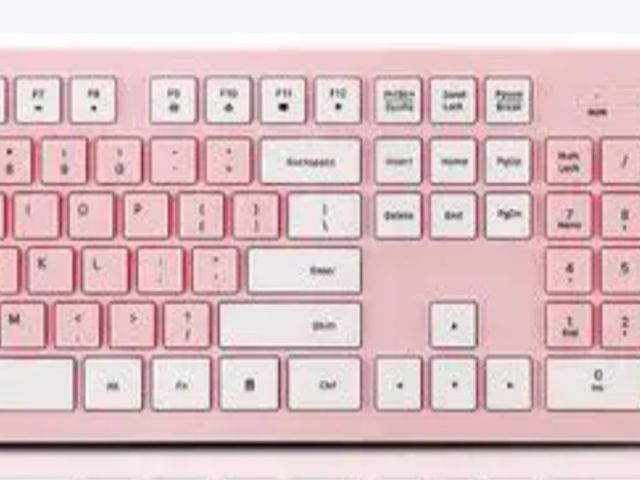 Lot 96-233226 - Wireless Keyboard and Mouse Combo, Pink New