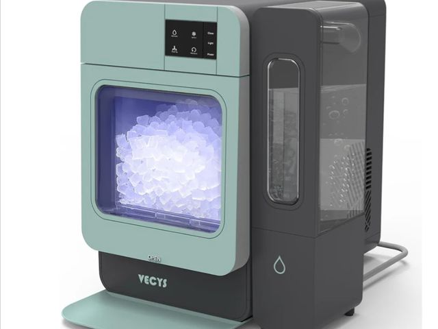 Lot 96-175970 - VECYS Nugget Countertop Ice Maker W/Side Tank, 44LBS Daily Ice Making Capacity, Portable Design Nugg...