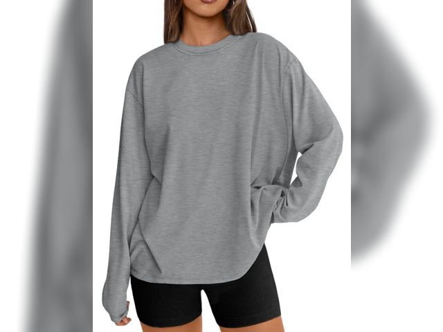 Lot 96-178631 - SUNBS T Shirts for Women Oversized Long Sleeve Basic Crewneck Tee Fall Winter Casual Blouses
Size XL...