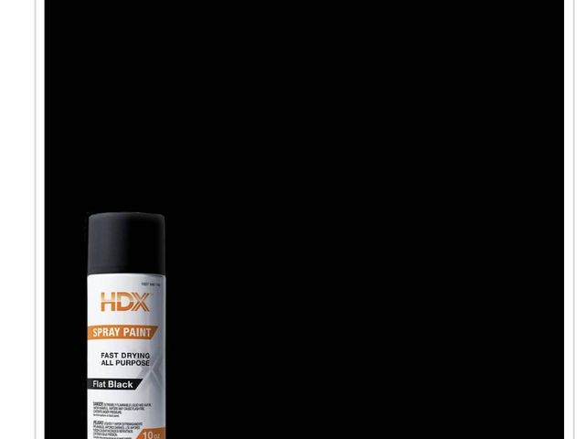 Lot 96-182545 - HDX 10 oz. All Purpose Flat Black Spray Paint

New