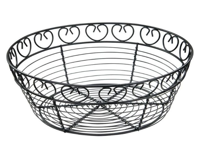Lot 96-198520 - Winco
1-Piece Round Black Wire
Bread/Fruit Basket
New