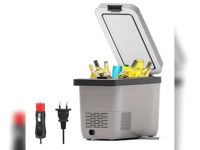 Lot 96-162988 - YOKEKON Portable Freezer 12 Volt Car Refrigerator, 17 Quart Portable Car Freezer Compressor Cooler f...