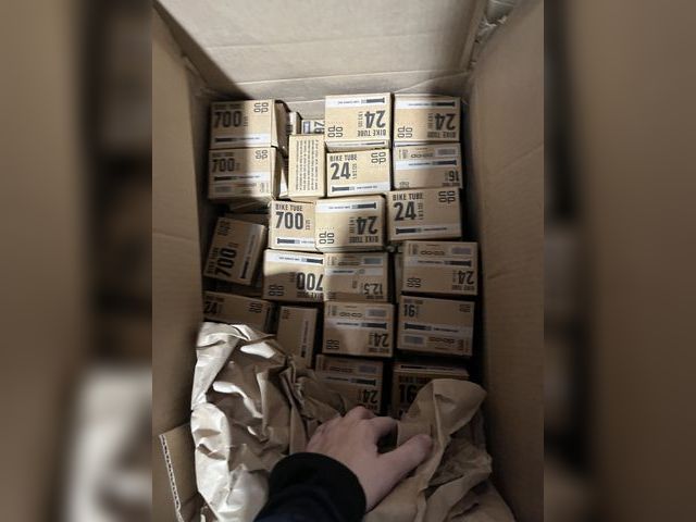Lot 96-176890 - Large Box of Bike Tubes, Various Sizes New