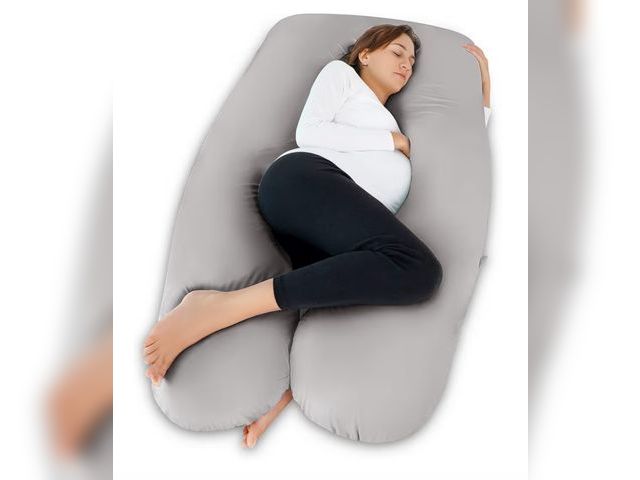 Lot 96-186629 - Meiz Pregnancy Pillow, Cooling Silky Pregnancy Pillows for Sleeping, Maternity Body Pillow for Pregn...