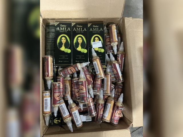 Lot 96-178018 - Mixed box of various hair oil products New