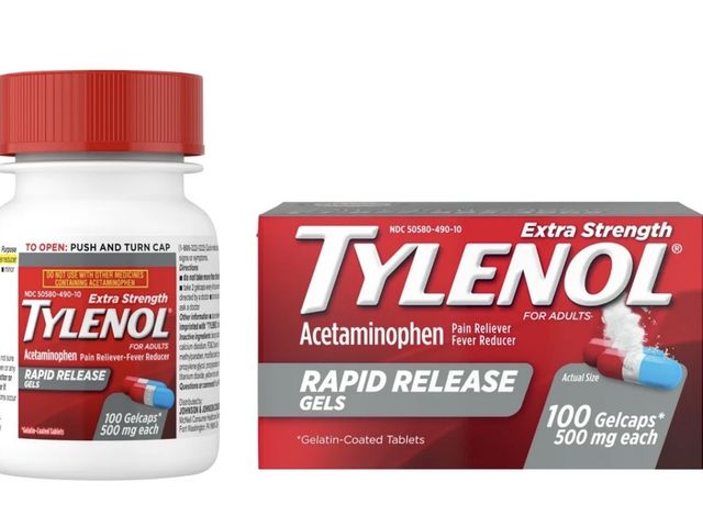Lot 96-201050 - Tylenol Extra Strength 500 mg Acetaminophen Rapid Release Gels, 100 Count EXP 9/27 New