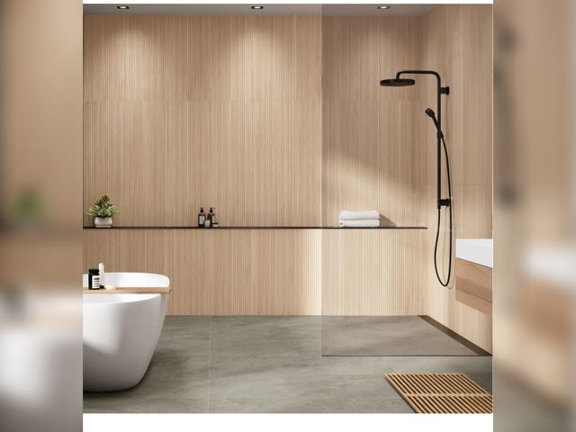 Lot 96-171906 - Approximately 186 ft² MSI Urban Bamboo Ridge Fluted Matte Ceramic Wall Tile 16 in. x 48 in. new MSRP...