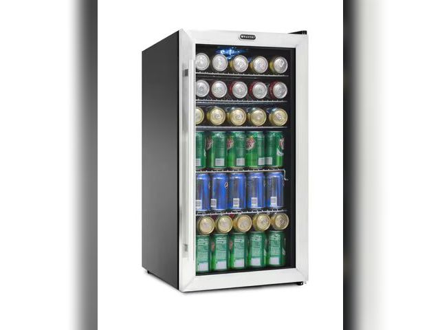 Lot 96-180005 - Whynter 17 in. 127 (12 oz.) Can Cooler in Black/Stainless Steel $249 New