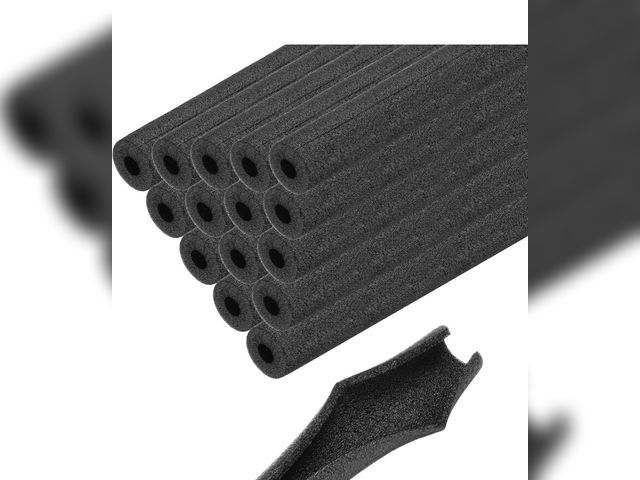 Lot 96-181359 - 36pcs Pipe Insulation Foam Tube 0.6" ID x 1-1/2" OD 3.3ft Heat Preservation Foam Pipes [for Copper W...