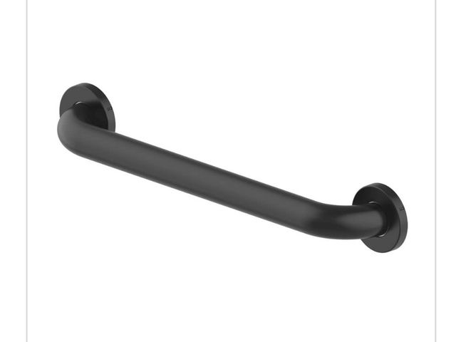 Lot 96-162256 - Glacier Bay 18 in. x 1-1/2 in. Concealed Screw ADA Compliant Grab Bar in Matte Black