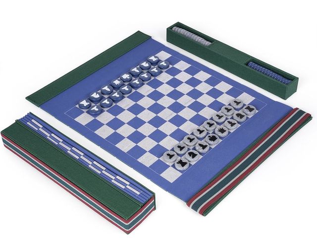 Lot 96-194578 - Portable Travel Chess Set – Foldable Chess Board with Elegant Acrylic Chess Pieces – Compact &amp; L...