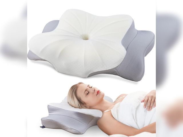 Lot 96-188053 - DONAMA Cervical Pillow for Neck and Shoulder,Contour Memory Foam Pillow,Ergonomic Neck Support Pillo...