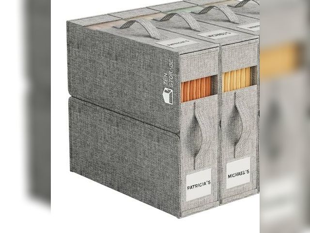 Lot 96-166500 - Sheet Organizers for Linen Closet
New. Actual item may vary slightly from stock photo. Color is blue...