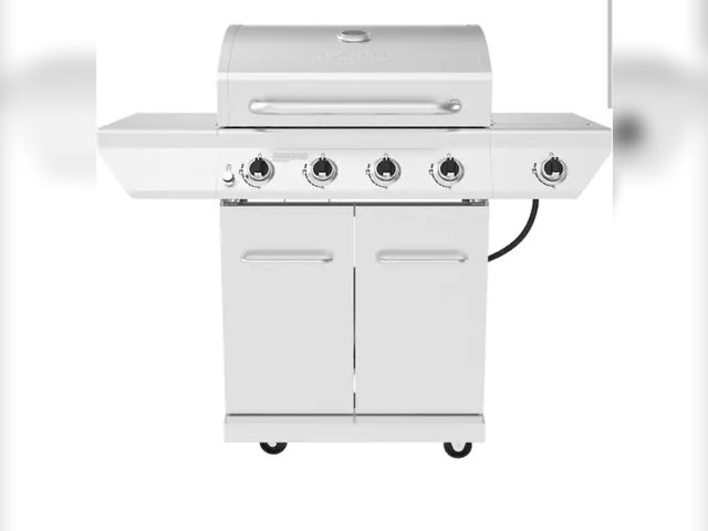 Lot 96-163041 - Nexgrill 
4-Burner Propane Gas Grill in Stainless Steel with Side Burner new MSRP $399