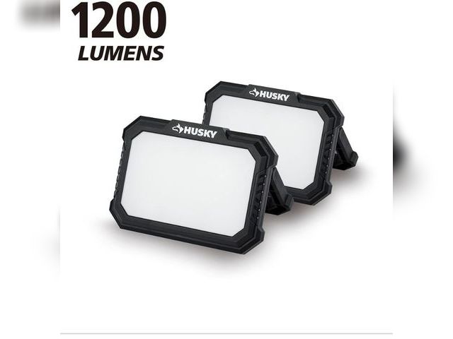 Lot 96-192079 - Husky Husky 2-Pack 1200 Lumens
Rechargeable Magnetic Utility Light New