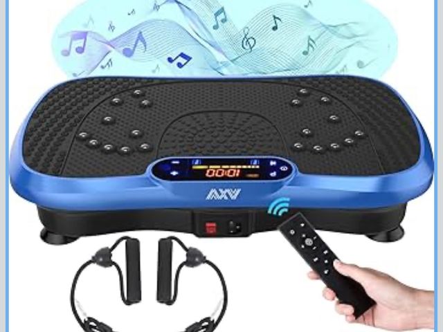 Lot 96-172036 - AXV Vibration Plate Fitness Platform Exercise Machine Vibrating Lymphatic Drainage Shaking Full Body...
