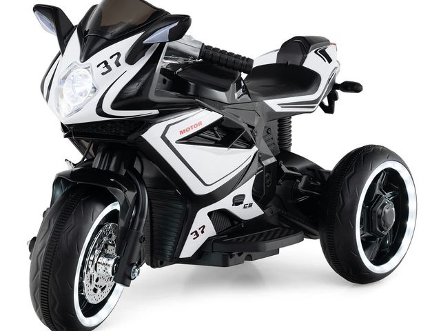 Lot 96-197992 - 6V Kids 3 Wheels Riding BMW Licensed Electric Motorcycle Color varies from stock photo Unused