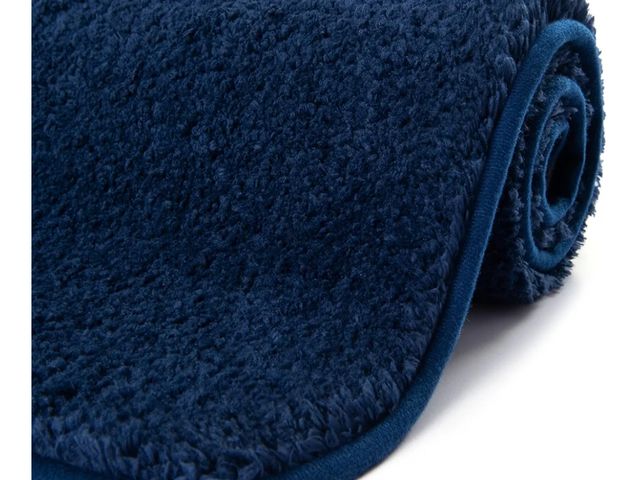 Lot 96-170308 - Blue Faux Fur Area Rug lightly used untested exact dimensions unknown