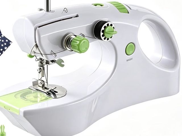 Lot 96-230906 - Handheld Sewing Machine Portable Mini Stitch Tool for Quick Fabric Repairs New