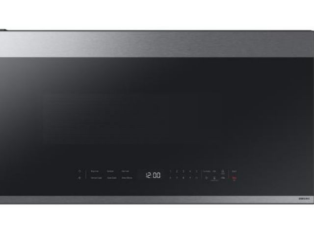 Lot 96-179604 - Bespoke 2.1 cu. ft. Over-the-Range Microwave with Edge to Edge Glass Display in Fingerprint Resistan...