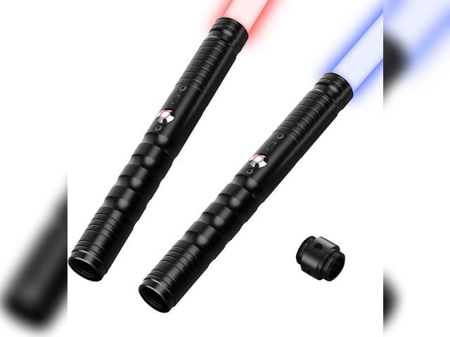 Lot 96-170965 - jvmusaber Lightsaber Toy, Light Saber 2-in-1 Detachable USB C Charge Metal Hilt New