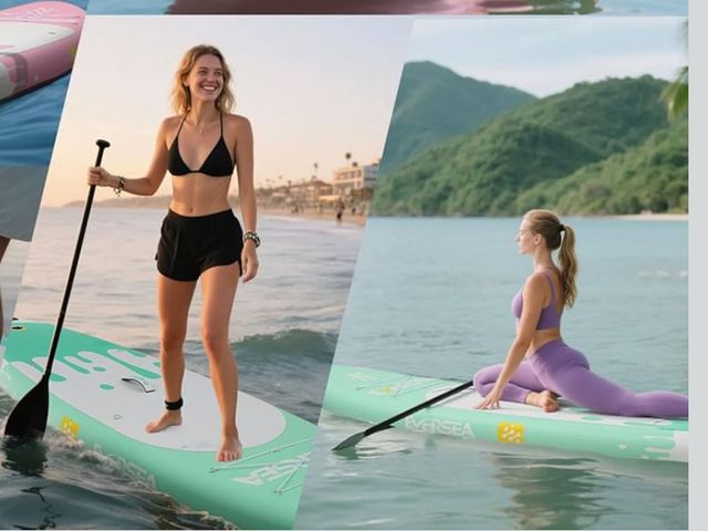 Lot 96-175576 - Inflatable Stand-Up Paddle Boards – Available 32"/33"/34" Widths Inflatable Paddle Board with SUP Ac...
